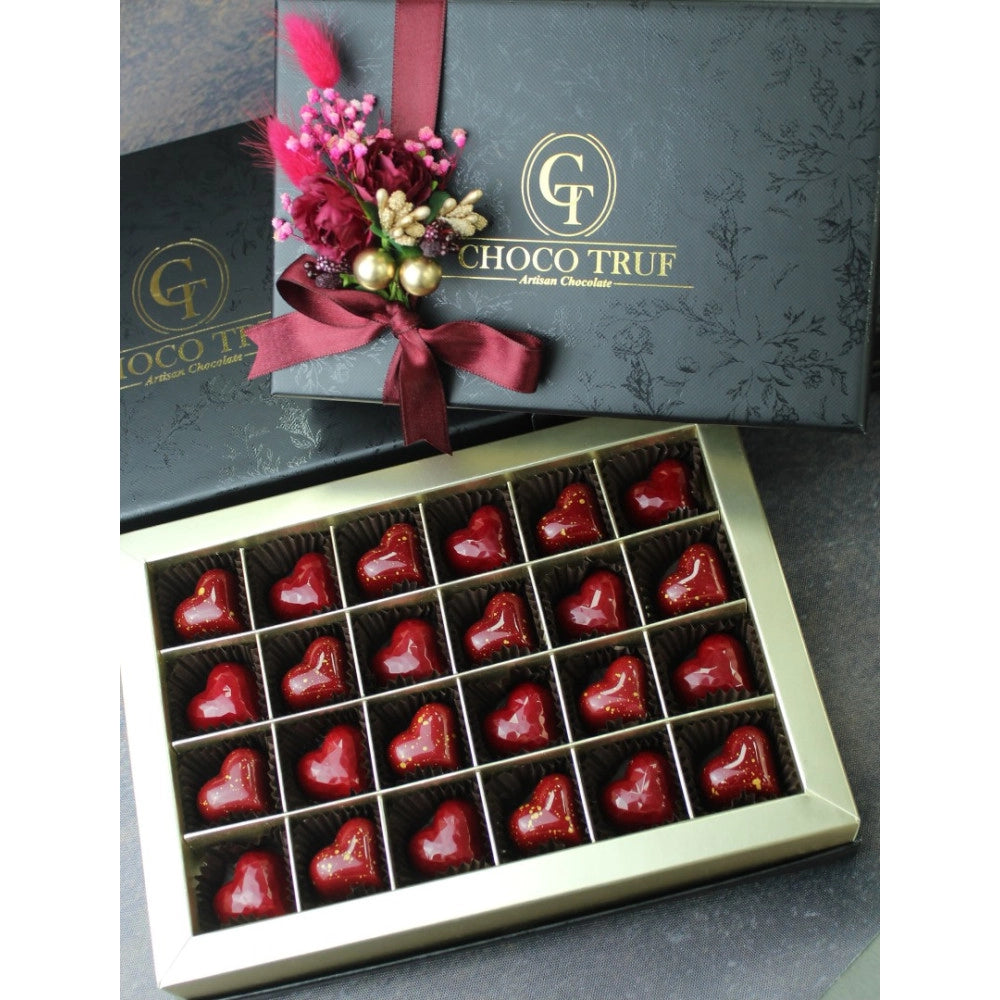 24 Stuks Hart Artisan Chocolade Box
